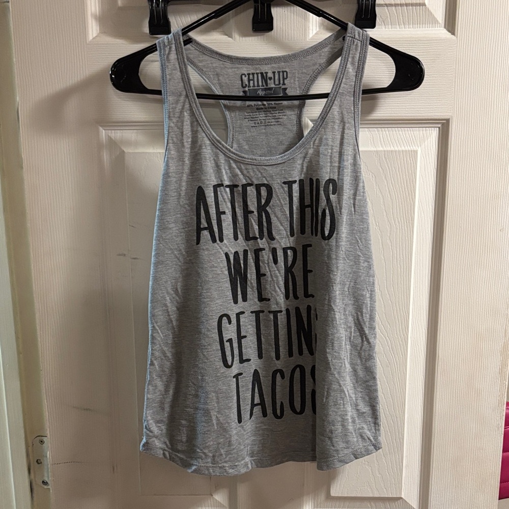 Chin Up Apparel Light Gray Tank Top